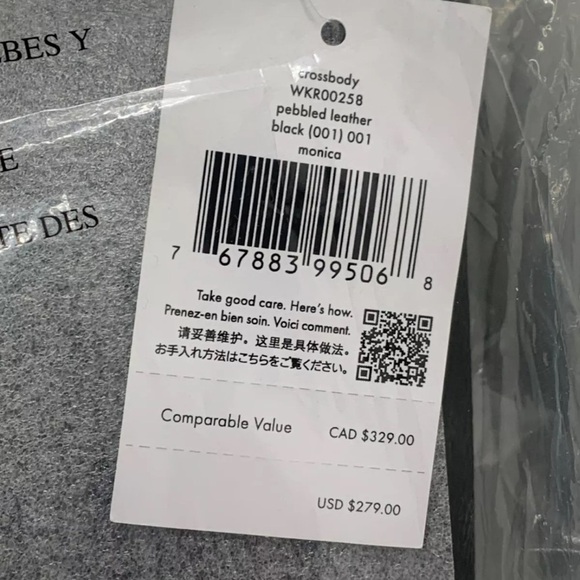 Kate Spade Monica Crossbody Bag - Black Pebbled Leather - NWT - Retail $279.00 - Picture 6 of 6